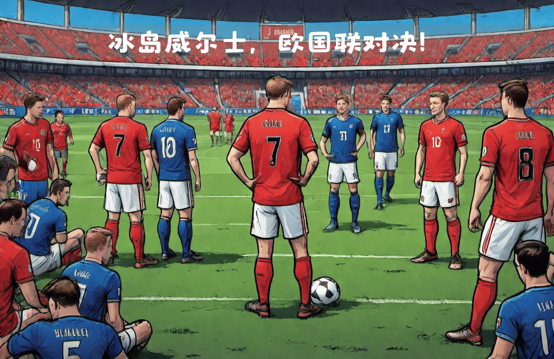 威尔士球队在对阵冰岛的比赛中博得胜利