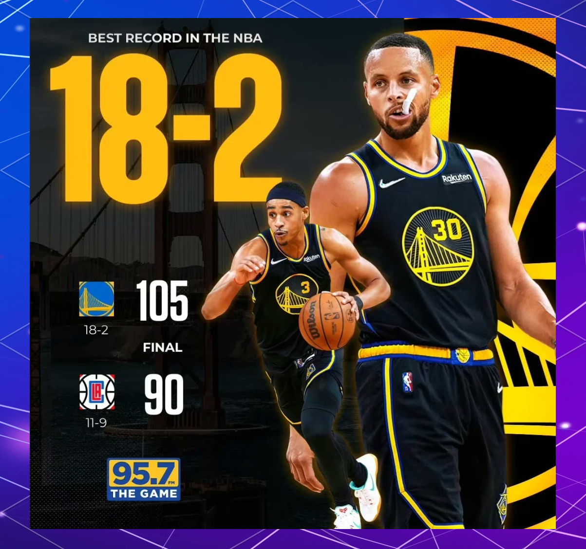 勇士胜利告捷！库里砍下30+，稳坐西部第一