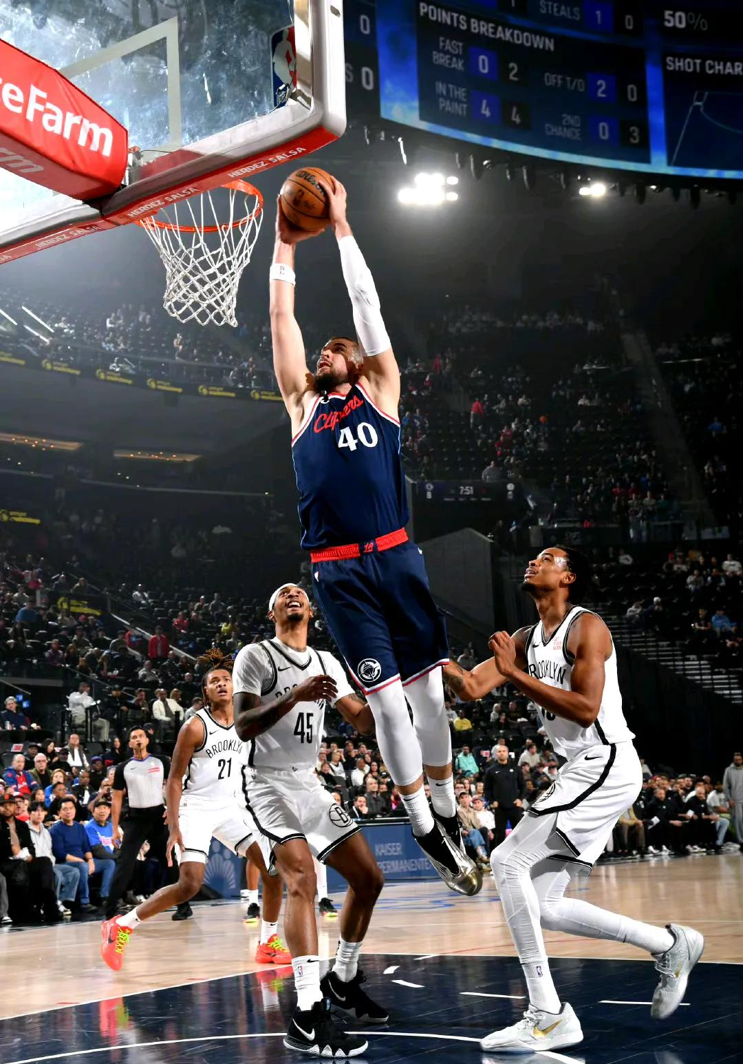 喷气机险胜篮网，兰福德约翰逊抢下关键篮板帮助球队获胜