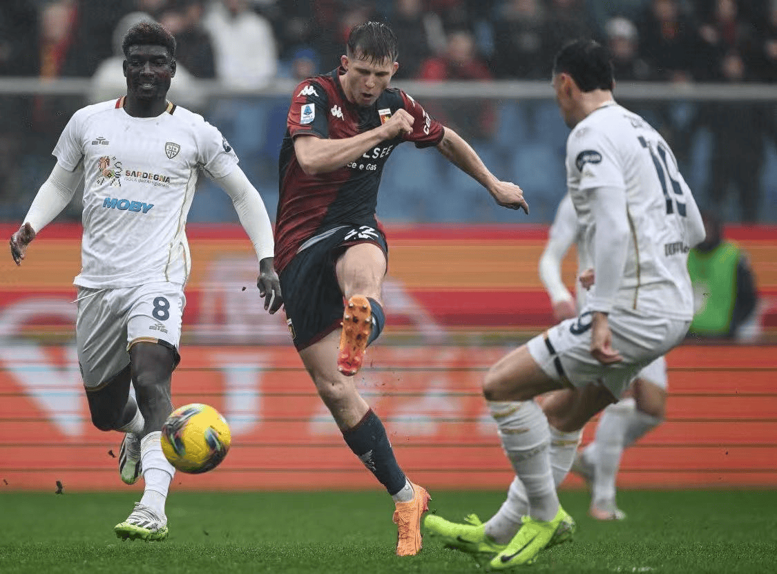 卡利亚里客场逆转尤文图斯，收获意外胜利